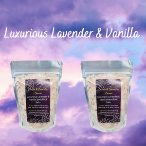 Luxurious Lavender Vanilla Bath Salts - 170 or 450g