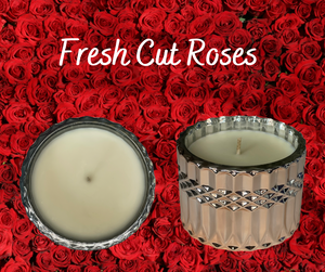 Rose Gold Venus Soy Wax candle fragranced with Fresh Cut Roses