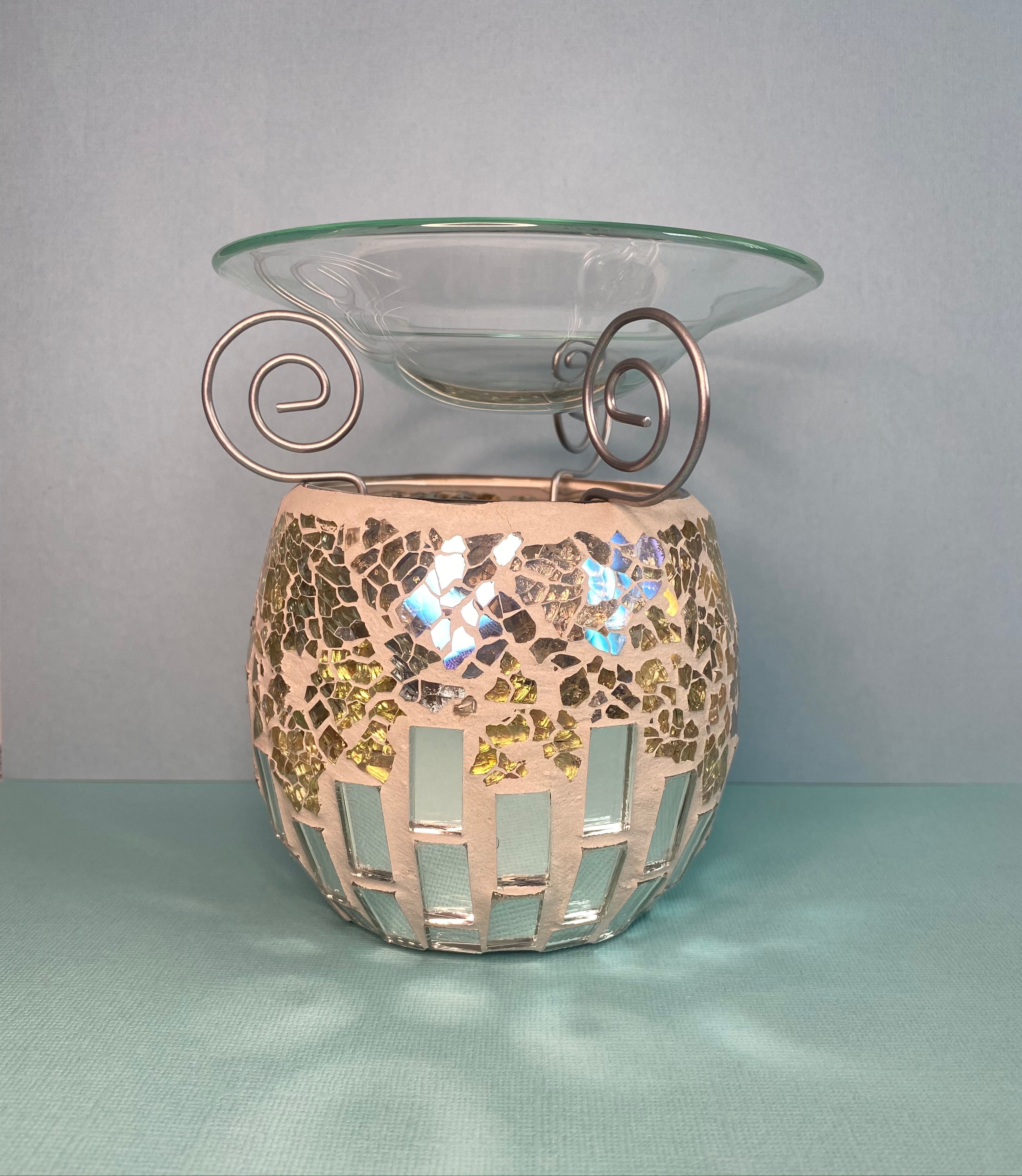 Silver Mirror Oil & Wax Burner