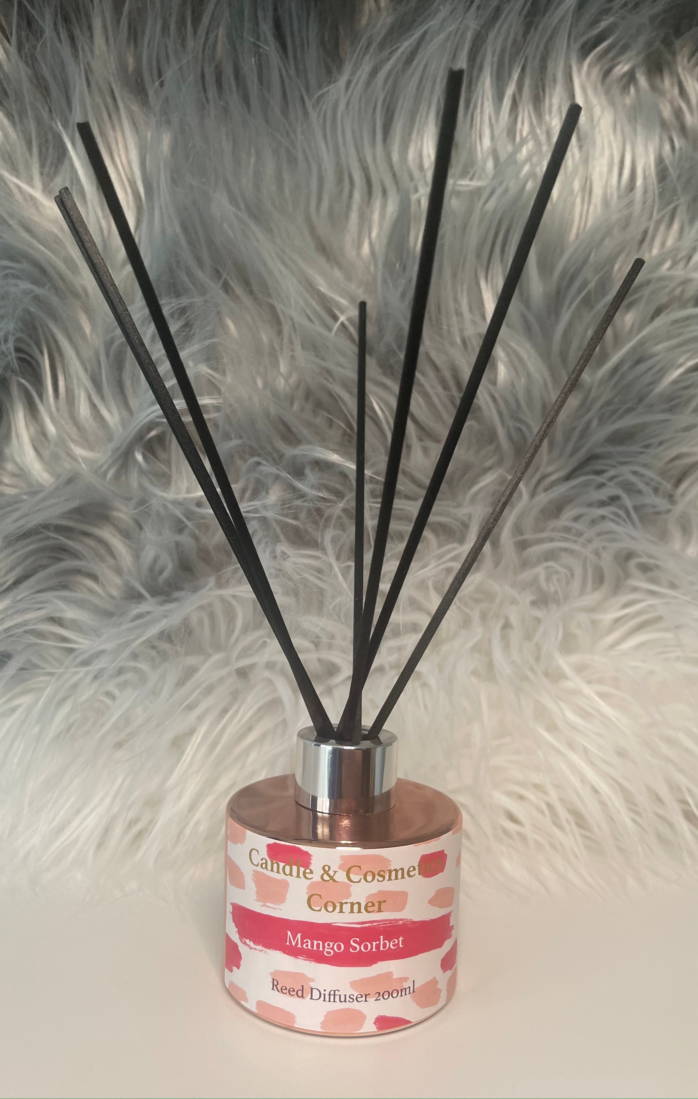 Mango Sorbet Luxury Rose Gold Glass Reed Diffuser