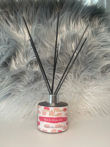 Aloe & White Lily Luxury Black Glass Reed Diffuser