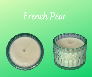 Green Venus Soy Wax Candle fragranced with French Pear